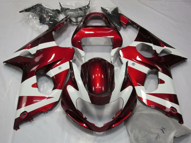 Carenados Moto Suzuki GSXR 1000 2000-2002 - Blanco Rojo