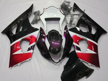 Carenados Moto Suzuki GSXR 1000 2003-2004 - Rojo Blanco Negro Brillante