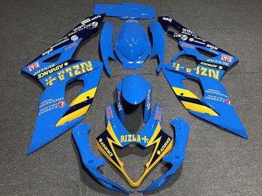 Carenados Moto Suzuki GSXR 1000 2005-2006 - Azul Amarillo Negro Rizla