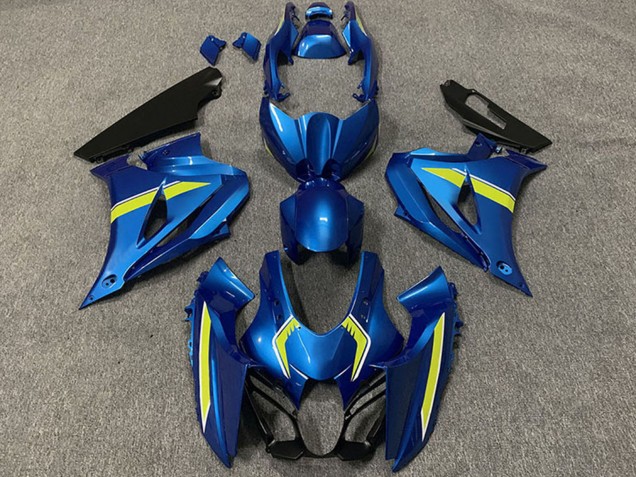 Carenados Moto Suzuki GSXR 1000 2017-2024 - Azul Amarillo Estilo