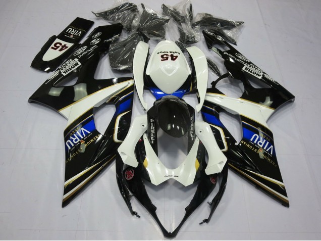Carenados Moto Suzuki GSXR 1000 2005-2006 - Blanco Azul Negro Amarillo Viru