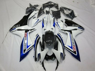 Carenados Moto Suzuki GSXR 600 / GSXR 750 2011-2024 - Blanco Azul Negro Brillante Alstare