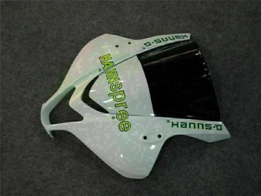Carenado Moto Honda CBR600RR 2007-2008 - Blanco Verde Negro Brillante Hannspree