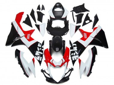 Carenados Moto Suzuki GSXR 600 / GSXR 750 2011-2024 - Blanco Rojo Negro Brillante