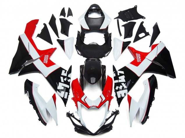 Carenados Moto Suzuki GSXR 600 / GSXR 750 2011-2024 - Blanco Rojo Negro Brillante