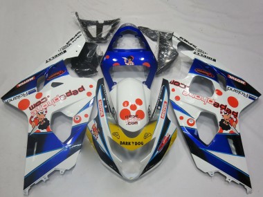Carenados Moto Suzuki GSXR 600 / GSXR 750 2004-2005 - Blanco Azul Rojo Amarillo Negro Dark Dog
