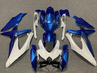 Carenados Moto Suzuki GSXR 600 / GSXR 750 2008-2010 - Blanco Azul