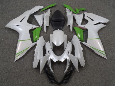 Carenados Moto Suzuki GSXR 600 / GSXR 750 2011-2024 - Blanco Perla Verde