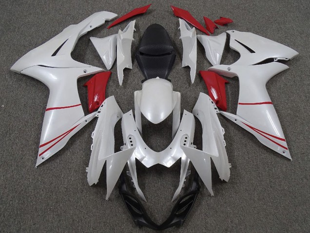 Carenados Moto Suzuki GSXR 600 / GSXR 750 2011-2024 - Blanco Perla Rojo