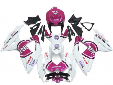 Carenados Moto Suzuki GSXR 600 / GSXR 750 2008-2010 - Blanco Rosa Motul Lucky Strike 34