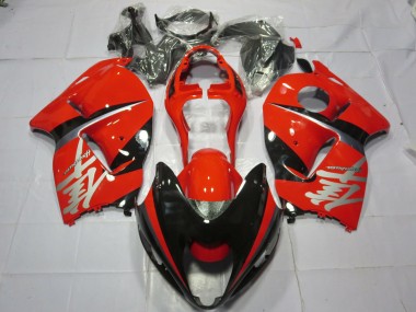 Carenados Moto Suzuki GSXR 1300 1996-2007 - Rojo Negro Plata Calcomanía