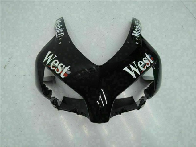 Carenados Moto Honda CBR1000RR 2004-2005 - Negro Brillante Blanco West Mobil Michelin