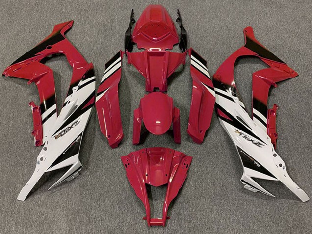 Carenados Moto Kawasaki ZX10R 2011-2015 - Rojo Granate Blanco Negro