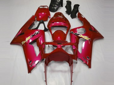 Carenado Moto Kawasaki ZX6R 2003-2004 - Rojo