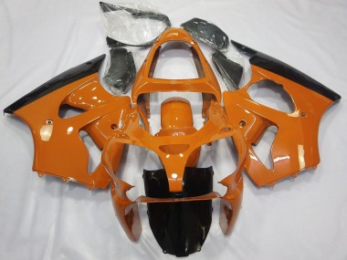 Carenados Moto Kawasaki ZX6R 2000-2002 - Naranja Negro Brillante
