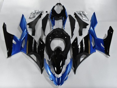 Carenados Moto Kawasaki Ninja 400 2018-2024 - Azul Negro Brillante
