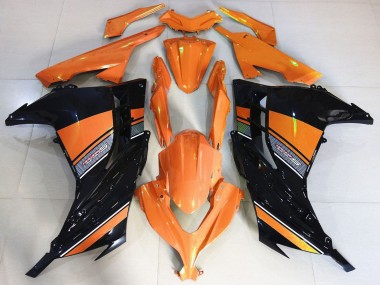 Carenados Moto Kawasaki Ninja 300 2013-2024 - Naranja Negro