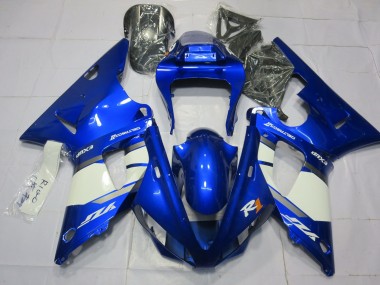 Carenados Moto Yamaha R1 2000-2001 - Azul Blanco