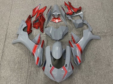 Carenados Moto Yamaha R1 2015-2019 - Nardo Gris Rojo