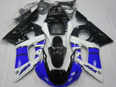 Carenados Moto Yamaha R6 1998-2002 - Blanco Azul Negro Brillante