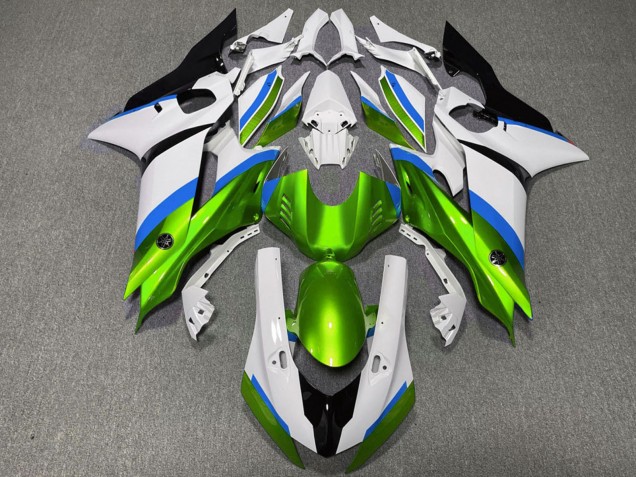 Carenados Moto Yamaha R6 2017-2023 - Blanco Azul Verde