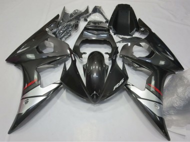 Carenados Moto Yamaha R6 2005 - Negro Brillante Plata