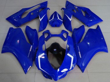 Carenados Moto Ducati 1199 2011-2014 - Azul Brillante Blanco