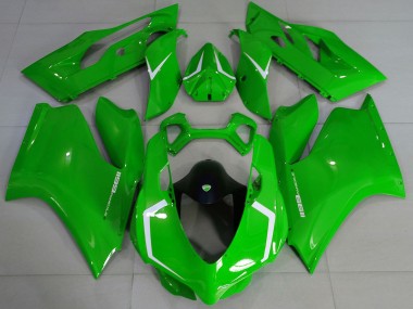 Carenados Moto Ducati 1199 2011-2014 - Verde Brillante Blanco