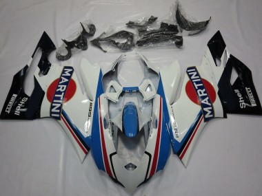 Carenados Moto Ducati 1199 2011-2014 - Blanco Azul Claro Rojo Negro Martini