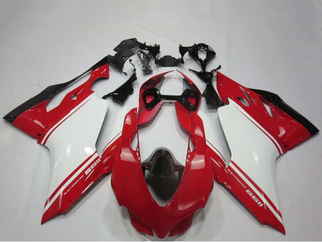 Carenados Moto Ducati 1199 2011-2014 - Blanco Rojo Negro OEM Estilo