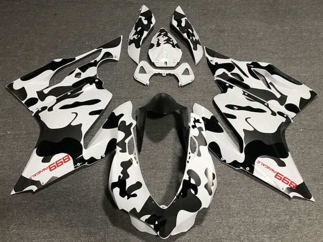 Carenados Moto Ducati 899 2011-2014 - Blanco Negro Camouflage