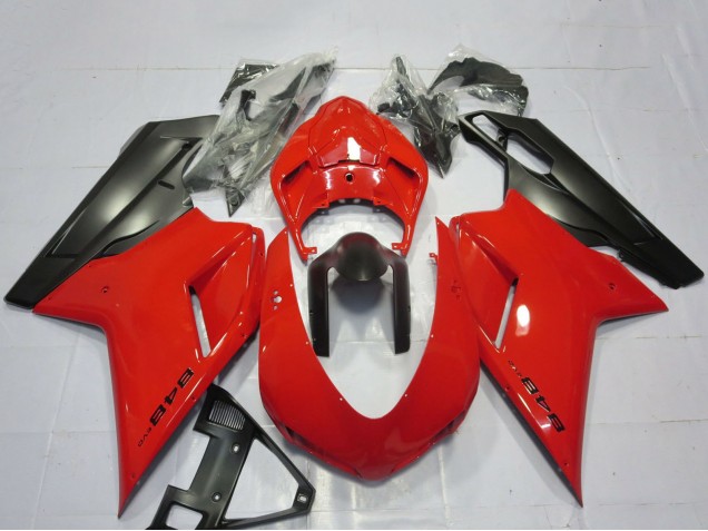 Carenados Moto Ducati 848 2007-2014 - Rojo Negro Mate