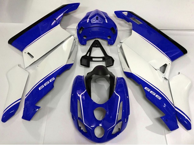 Carenados Moto Ducati 999 2003-2004 - Blanco Azul Negro
