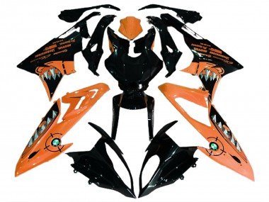 Carenados Moto BMW S1000RR 2015-2016 - Naranja Negro Brillante Tiburón