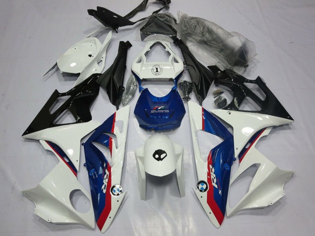 Carenado Moto BMW S1000RR 2009-2014 - Blanco Rojo Azul Negro Brillante