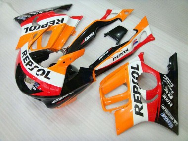 Carenado Moto Honda CBR600 F3 1995-1996 - Naranja Blanco Rojo Negro Brillante Repsol