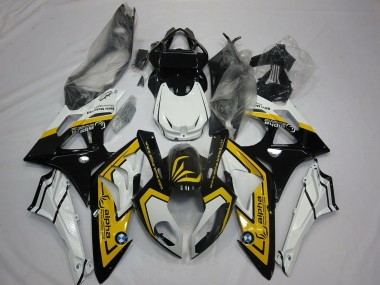 Carenados Moto BMW S1000RR 2009-2014 - Blanco Amarillo Negro Brillante