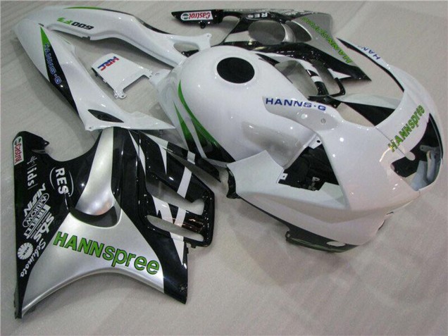 Carenados Moto Honda CBR600 F3 1995-1996 - Blanco Plata Verde Hannspree