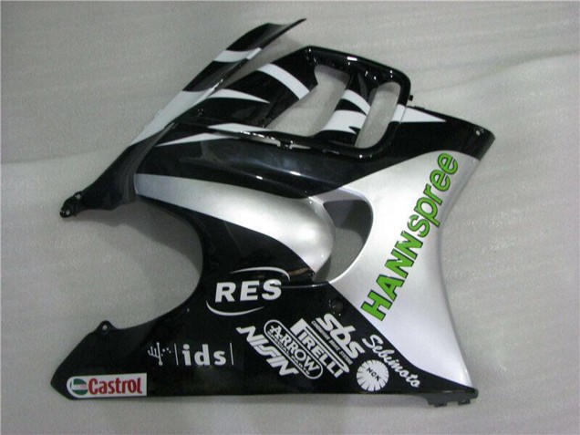 Carenados Moto Honda CBR600 F3 1995-1996 - Blanco Plata Verde Hannspree