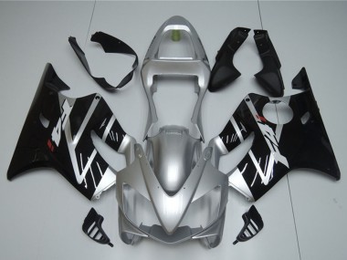 Carenado Moto Honda CBR600 F4i 2001-2003 - Plata Negro Brillante