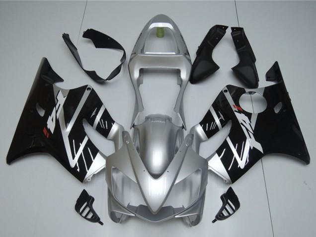 Carenado Moto Honda CBR600 F4i 2001-2003 - Plata Negro Brillante