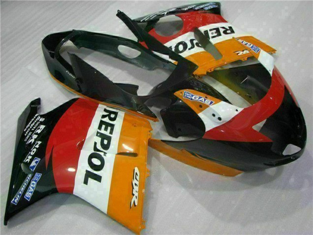 Carenado Moto Honda CBR1100XX Blackbird 1996-2007 - Naranja Blanco Rojo Negro Brillante Repsol