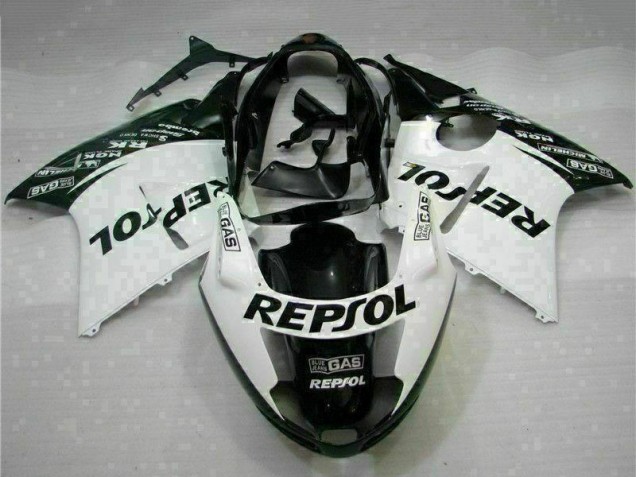 Carenados Moto Honda CBR1100XX Blackbird 1996-2007 - Blanco Negro Brillante Repsol