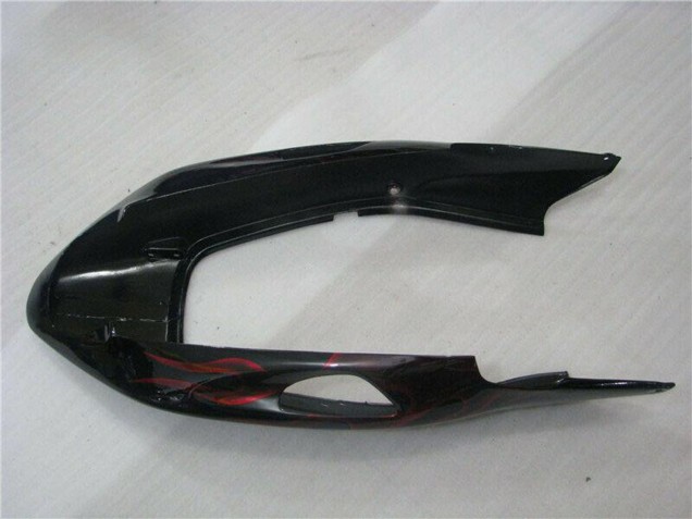 Carenados Moto ABS Honda CBR1100XX Blackbird 1996-2007 - Negro Brillante Rojo Llama
