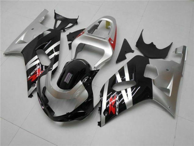 Carenados Moto Suzuki GSXR 600/750 2001-2003 - Plata Negro Brillante Rojo