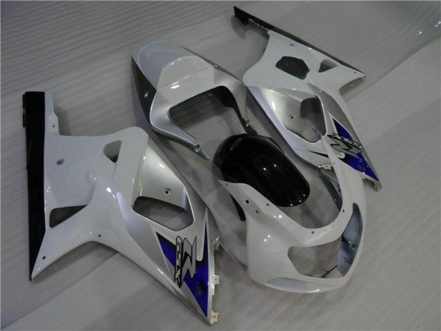 Carenados Moto Suzuki GSXR 600/750 2001-2003 - Blanco Plata Azul Negro