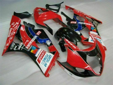 Carenados Moto Suzuki GSXR 1000 2003-2004 - Rojo Negro Azul Yoshimura