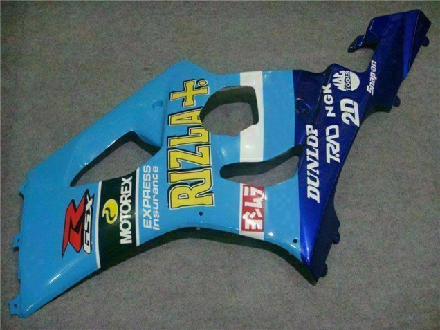 Carenados Moto Suzuki GSXR 1000 2003-2004 - Azul Blanco Amarillo Rizla