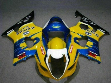 Carenados Moto Suzuki GSXR 1000 2003-2004 - Amarillo Azul Blanco Rojo Corona Motul