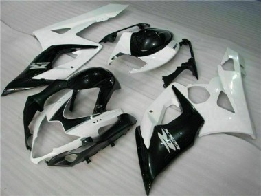 Carenados Moto Suzuki GSXR 1000 2005-2006 - Blanco Negro Brillante